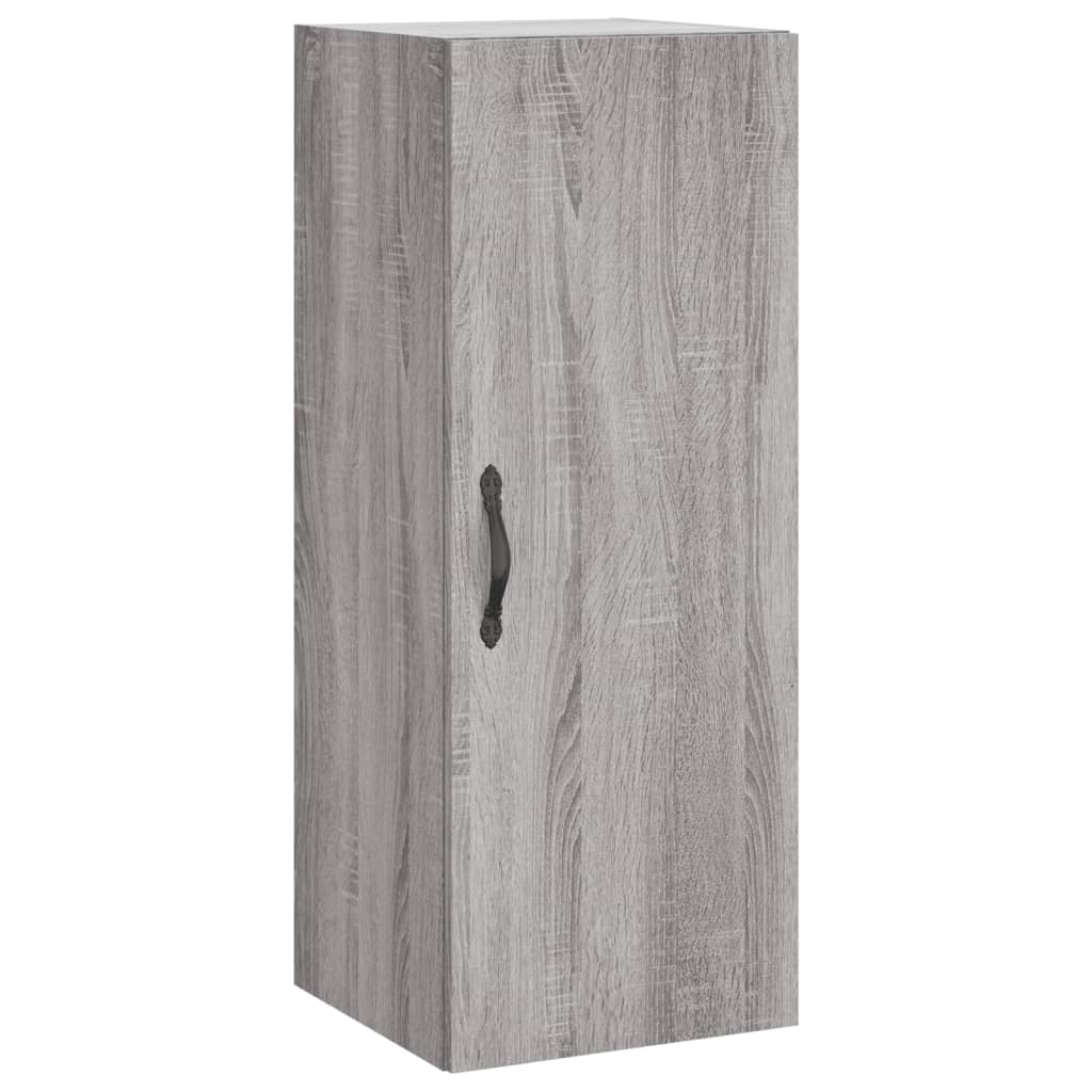 Dulap inalt, gri sonoma, 34,5x34x180 cm, lemn prelucrat — imaginea 7