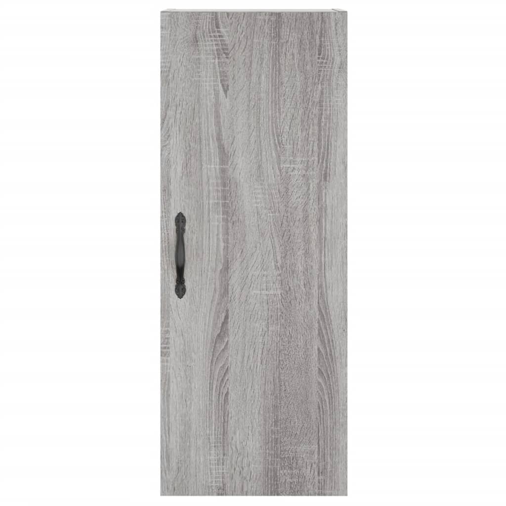Dulap inalt, gri sonoma, 34,5x34x180 cm, lemn prelucrat — imaginea 8