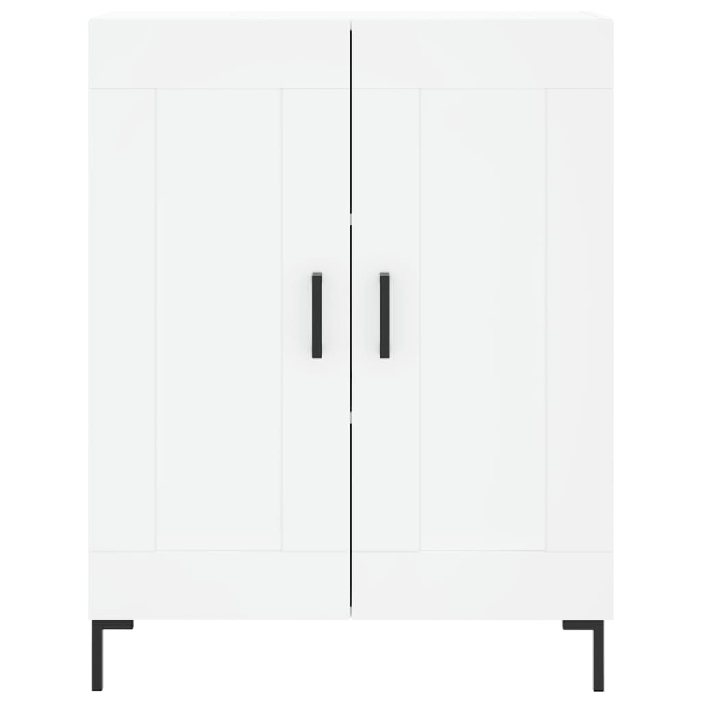 Dulap inalt, alb, 69,5x34x180 cm, lemn compozit — imaginea 8