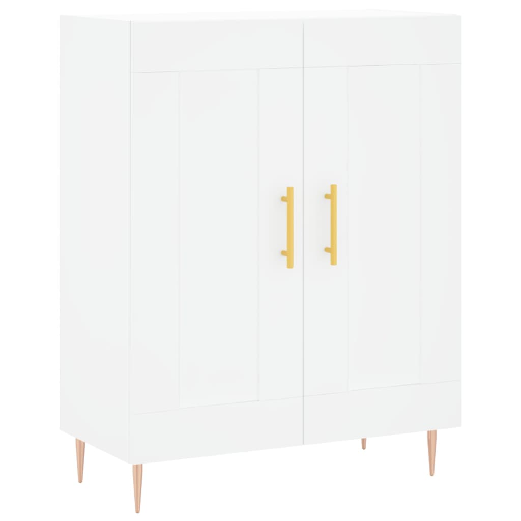 Dulap inalt, alb, 69,5x34x180 cm, lemn compozit — imaginea 7