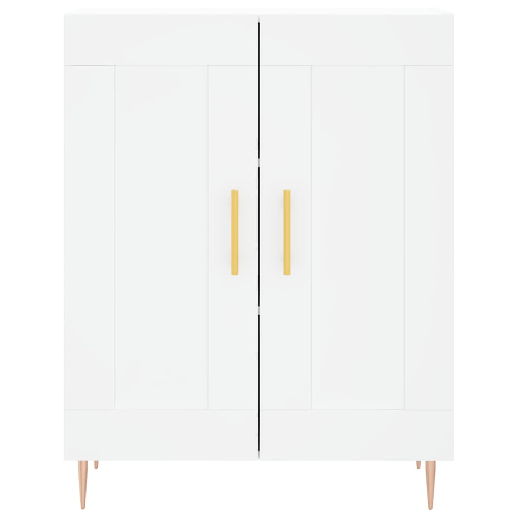 Dulap inalt, alb, 69,5x34x180 cm, lemn compozit — imaginea 8