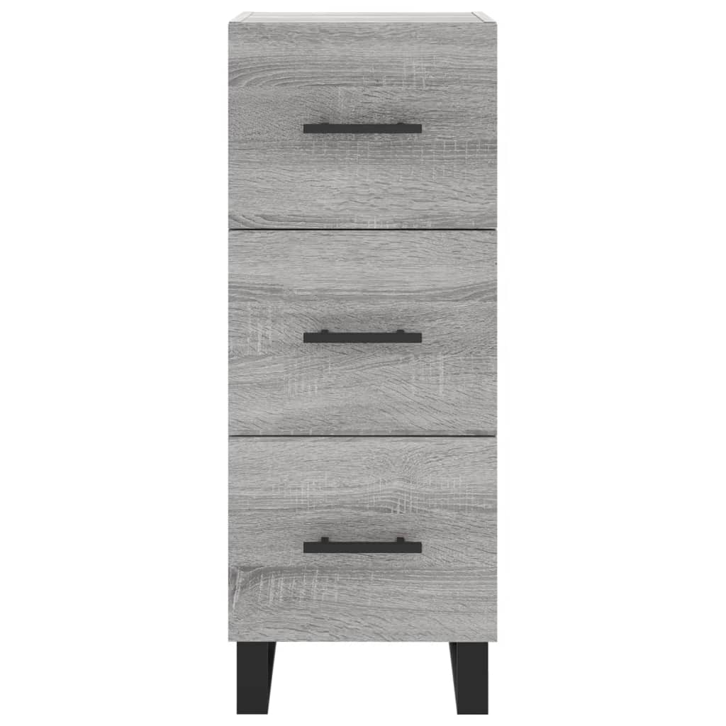 Dulap inalt, gri sonoma, 34,5x34x180 cm, lemn prelucrat — imaginea 6
