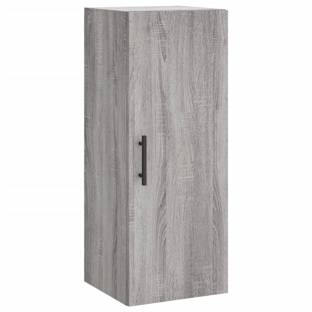 Dulap inalt, gri sonoma, 34,5x34x180 cm, lemn prelucrat — imaginea 7