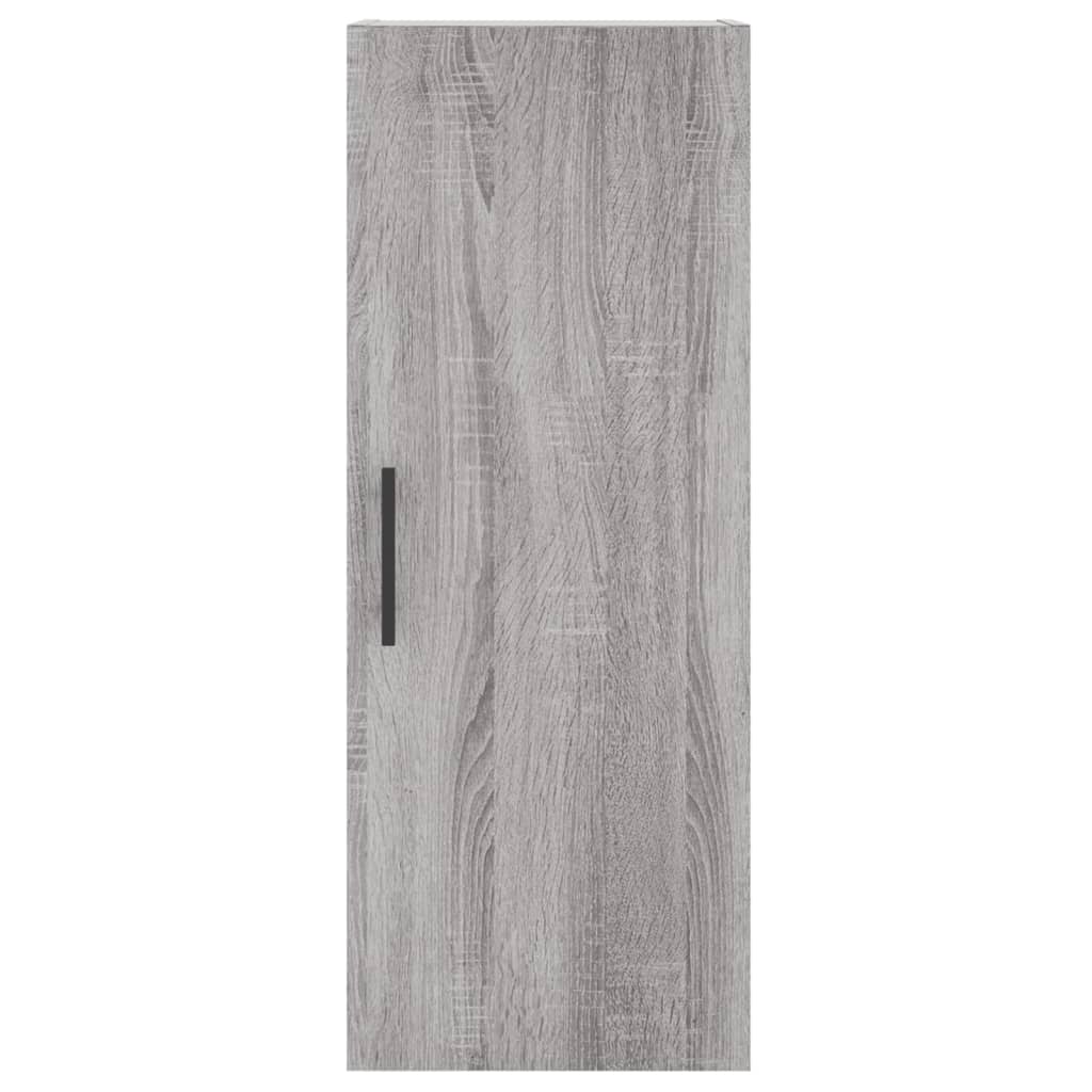 Dulap inalt, gri sonoma, 34,5x34x180 cm, lemn prelucrat — imaginea 8