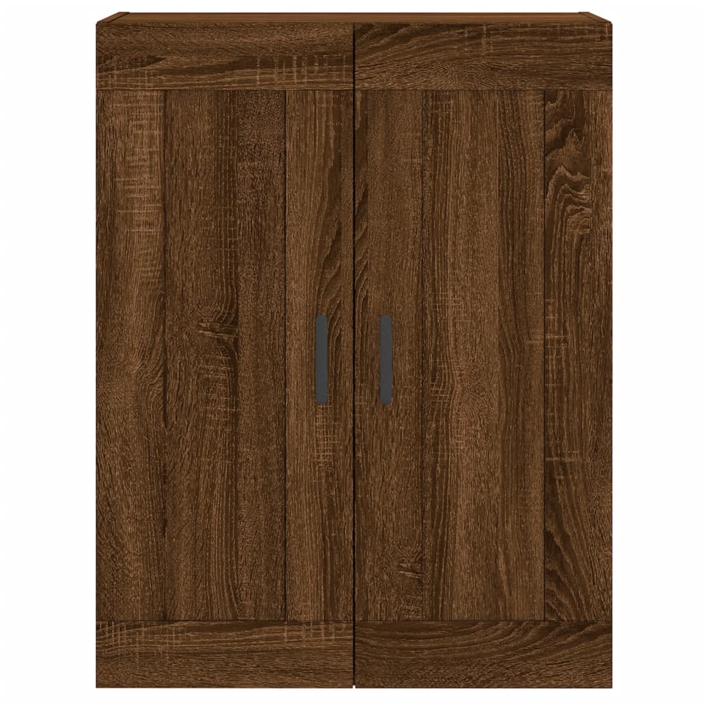 Dulapuri montate pe perete 2 buc. stejar maro, lemn prelucrat — imaginea 6