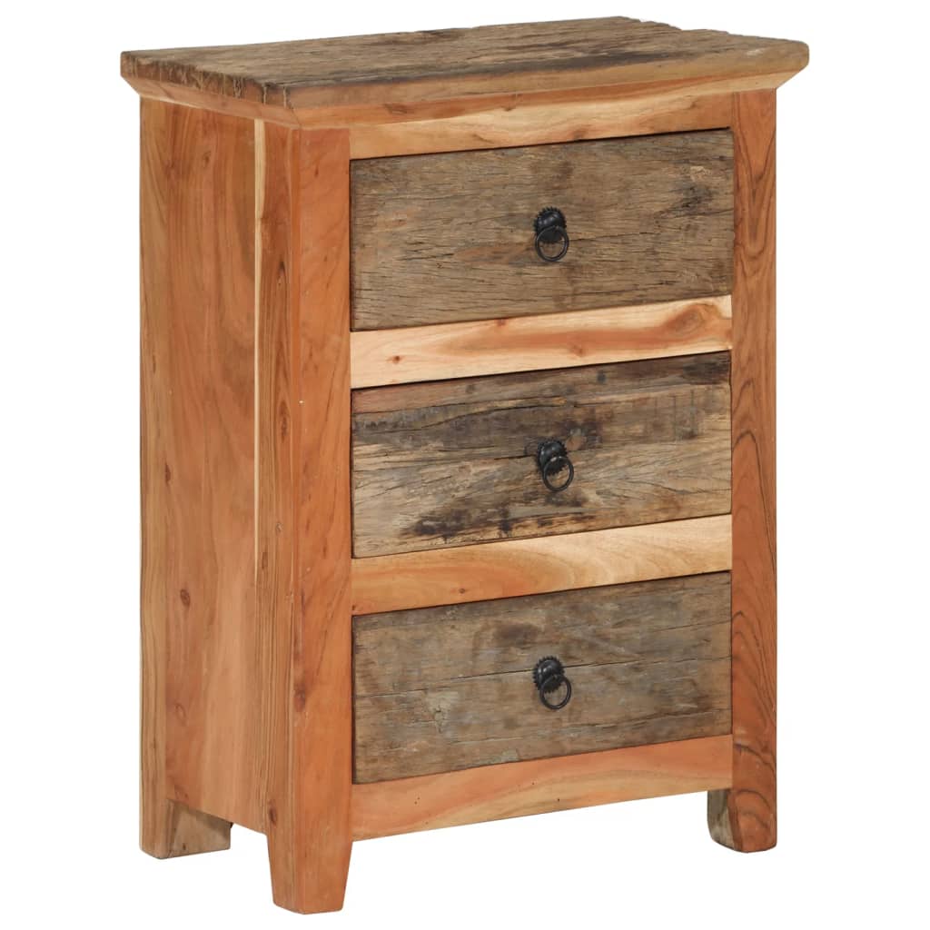 Dulap lateral, 55x33x75 cm, lemn masiv de acacia — imaginea 2