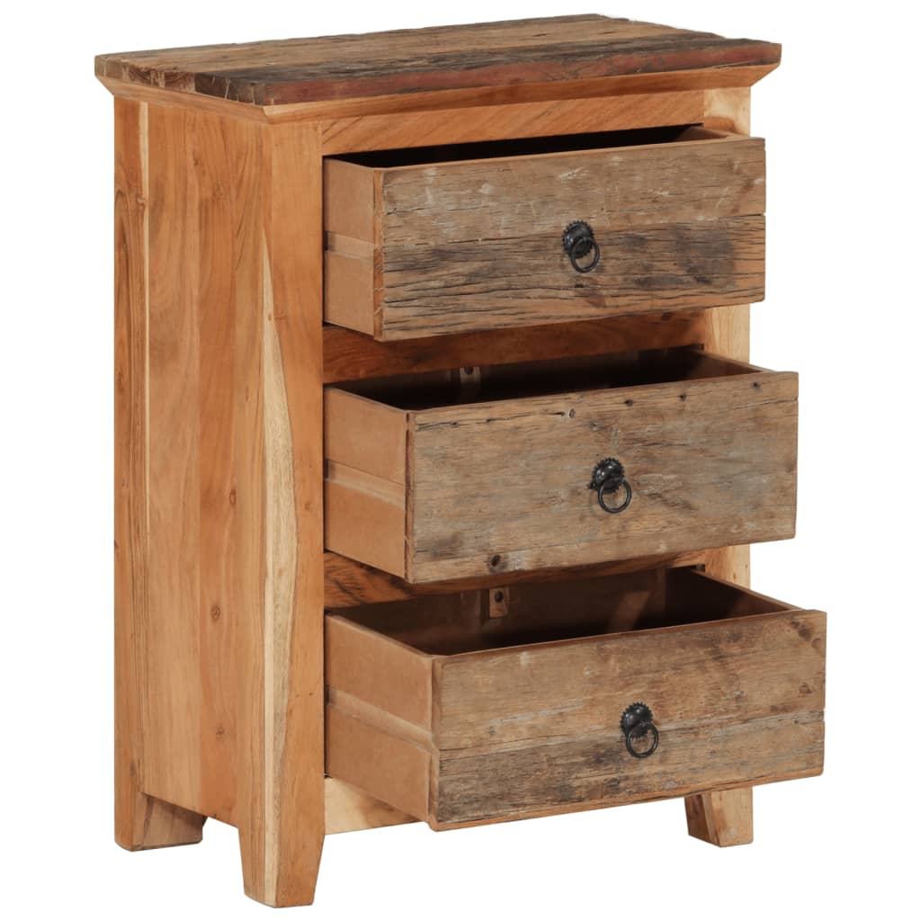 Dulap lateral, 55x33x75 cm, lemn masiv de acacia — imaginea 3