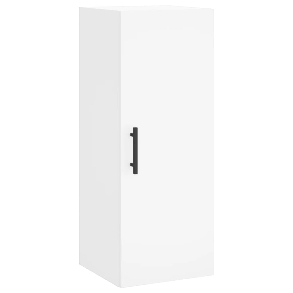 Dulap inalt, alb, 34,5x34x180 cm, lemn prelucrat — imaginea 5