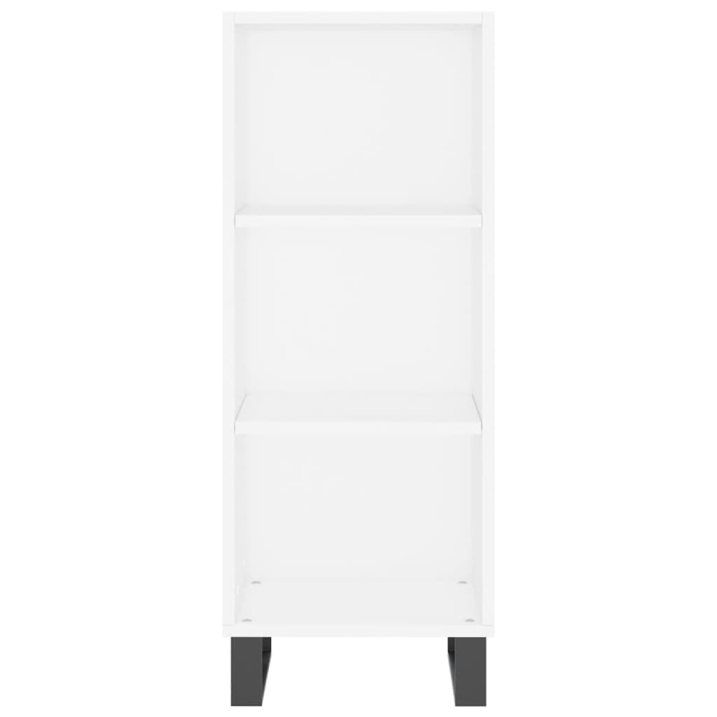Dulap inalt, alb, 34,5x34x180 cm, lemn prelucrat — imaginea 8