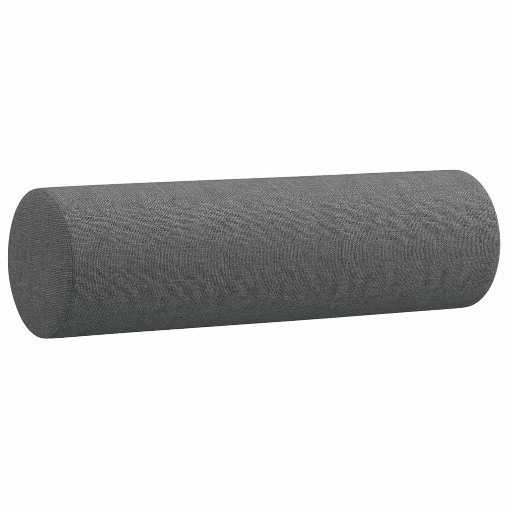 Canapea cu 3 locuri cu pernute, gri inchis, 180 cm, textil — imaginea 6
