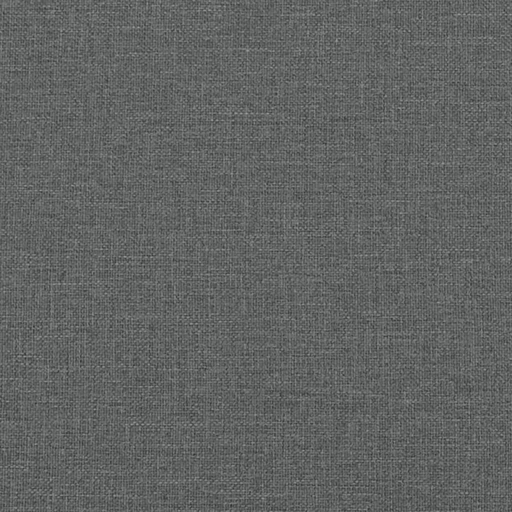 Canapea cu 3 locuri cu pernute, gri inchis, 180 cm, textil — imaginea 7