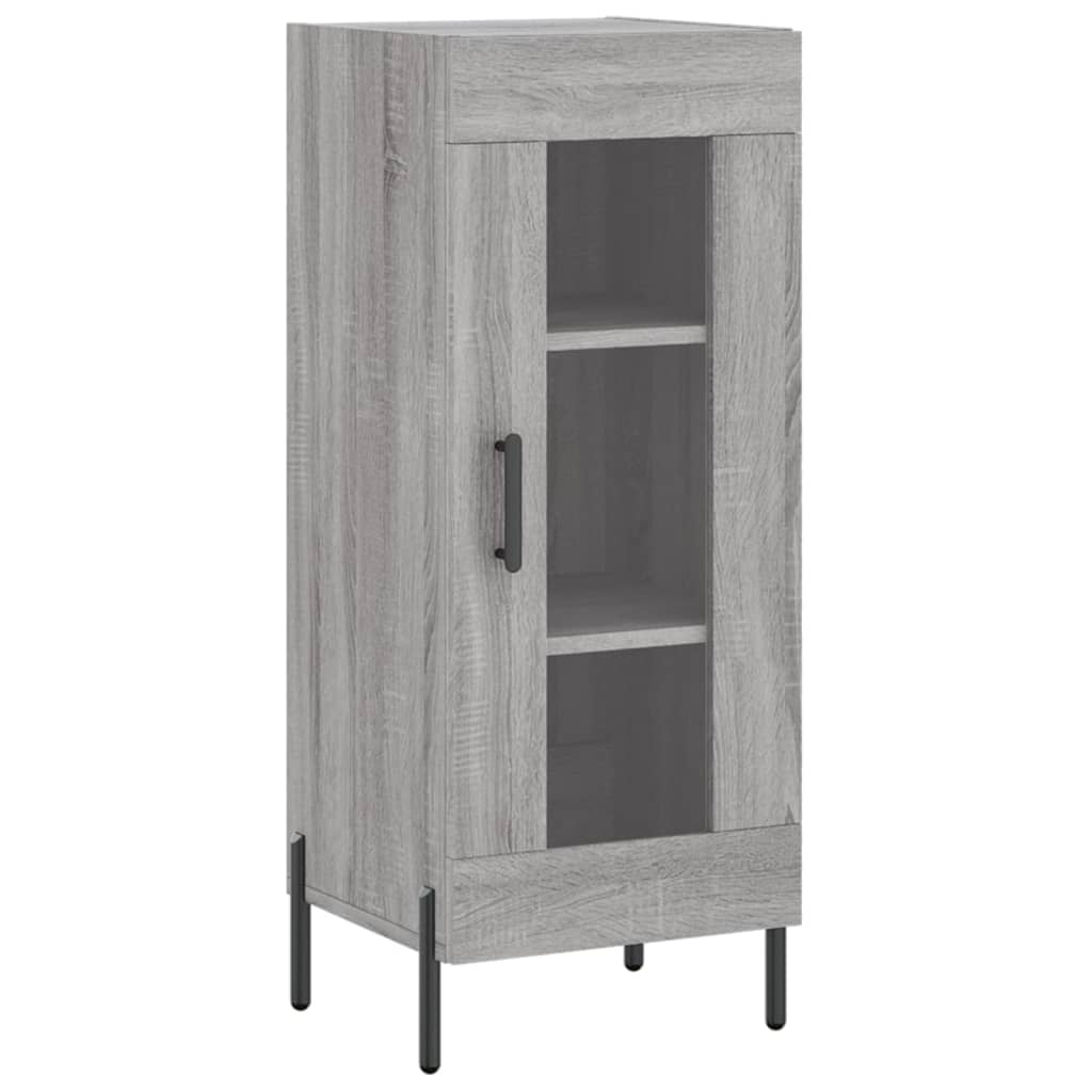Dulap inalt, gri sonoma, 34,5x34x180 cm, lemn prelucrat — imaginea 5