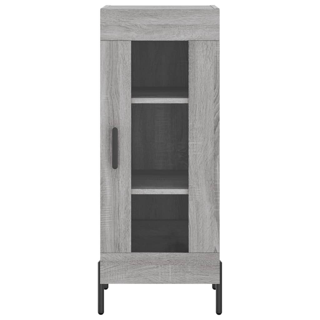 Dulap inalt, gri sonoma, 34,5x34x180 cm, lemn prelucrat — imaginea 6