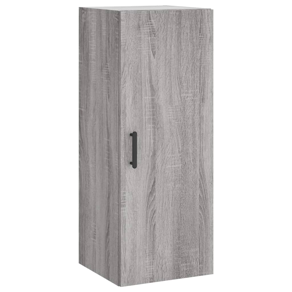 Dulap inalt, gri sonoma, 34,5x34x180 cm, lemn prelucrat — imaginea 7