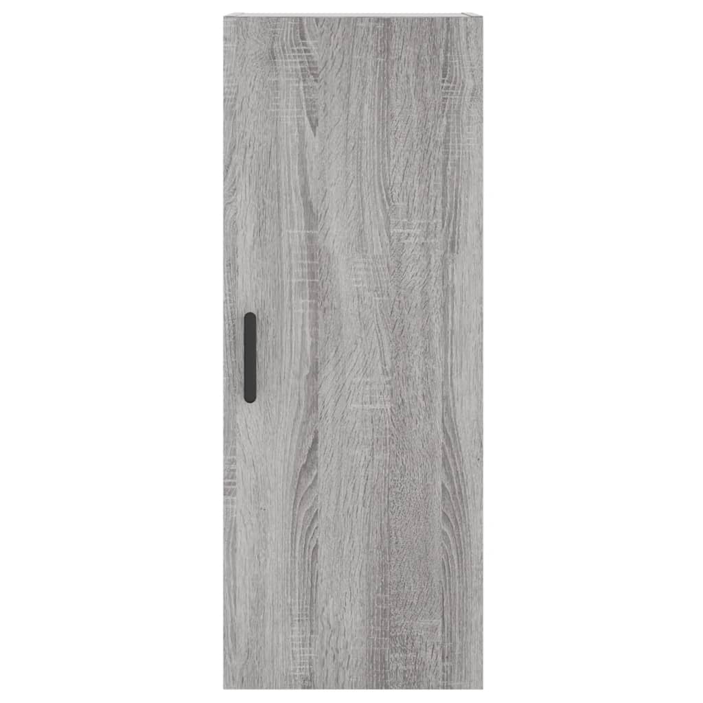 Dulap inalt, gri sonoma, 34,5x34x180 cm, lemn prelucrat — imaginea 8