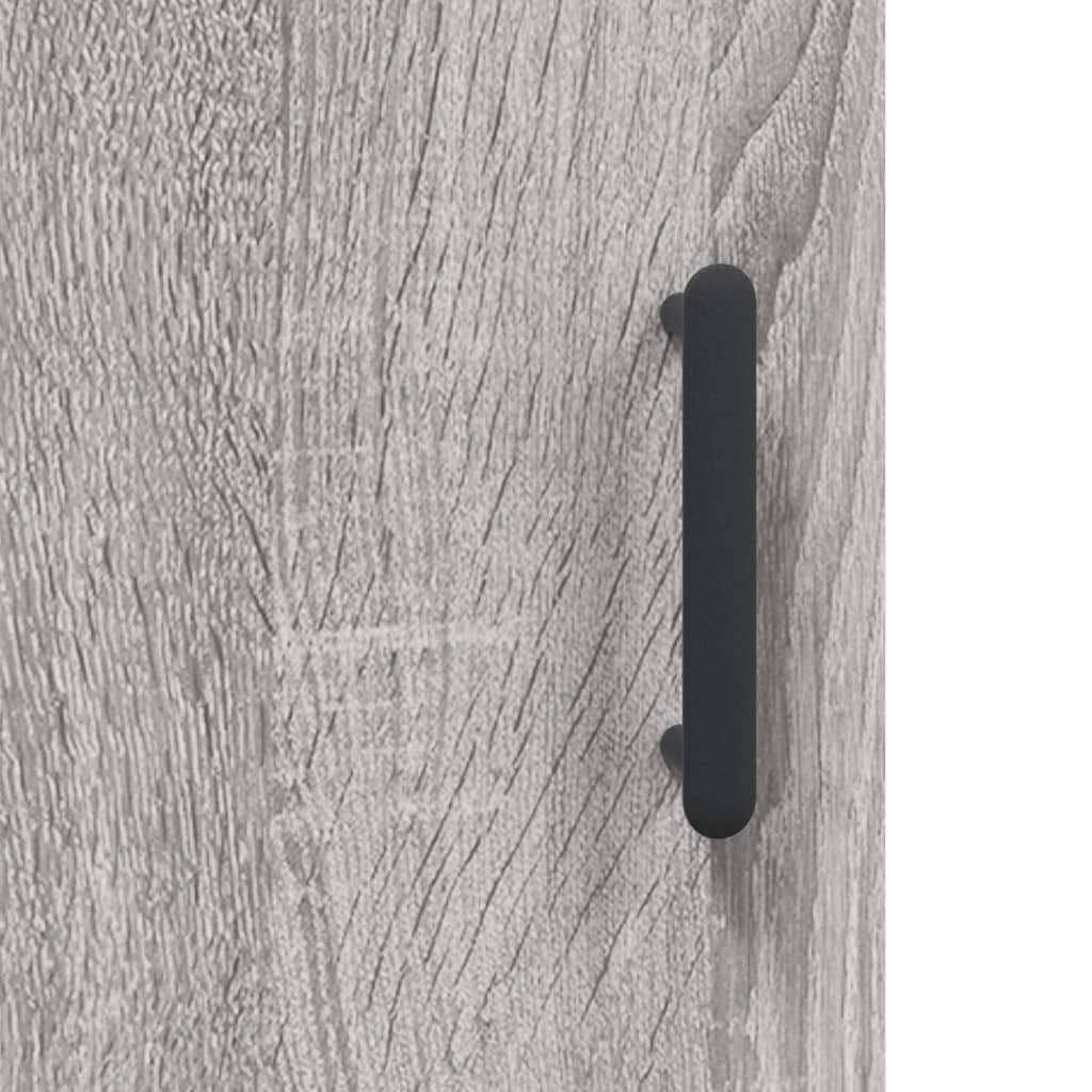 Dulap inalt, gri sonoma, 34,5x34x180 cm, lemn prelucrat — imaginea 10