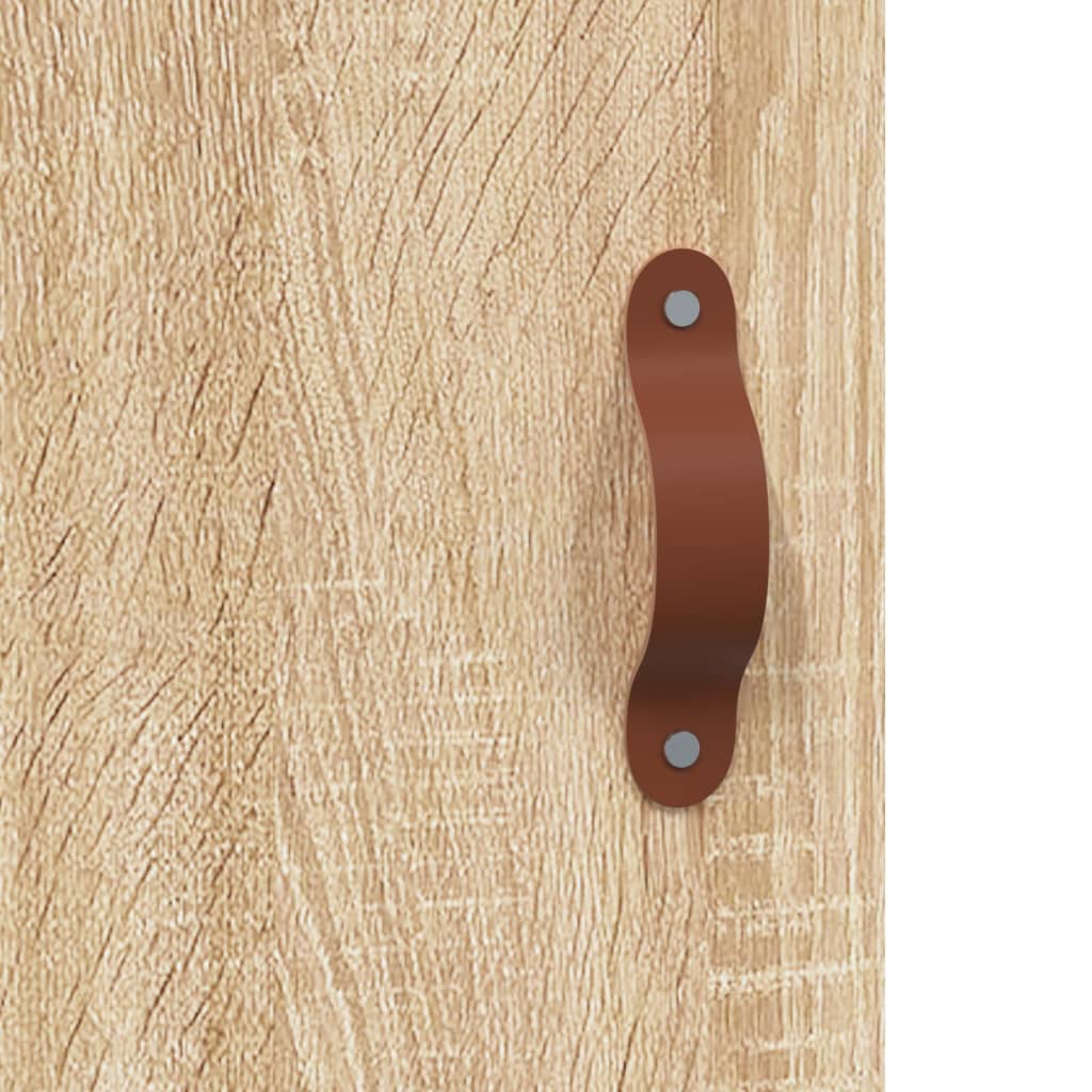 Dulap inalt, stejar sonoma, 69,5x34x180 cm, lemn compozit — imaginea 10