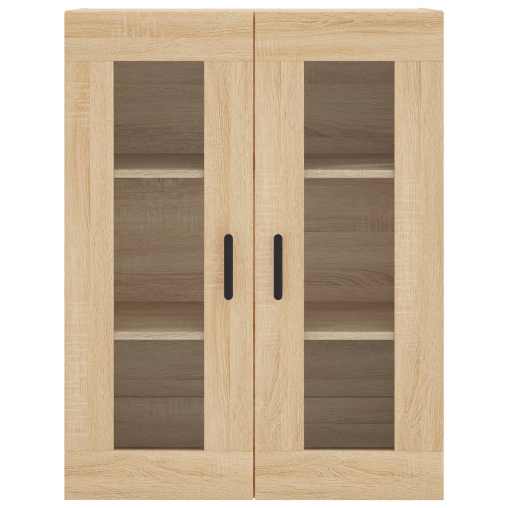 Dulap inalt, stejar sonoma, 69,5x34x180 cm, lemn compozit — imaginea 6