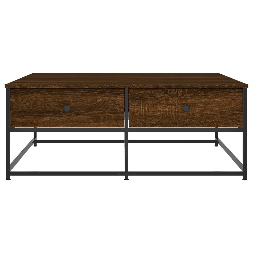 Masuta de cafea, stejar maro, 100x99x40 cm, lemn prelucrat — imaginea 6