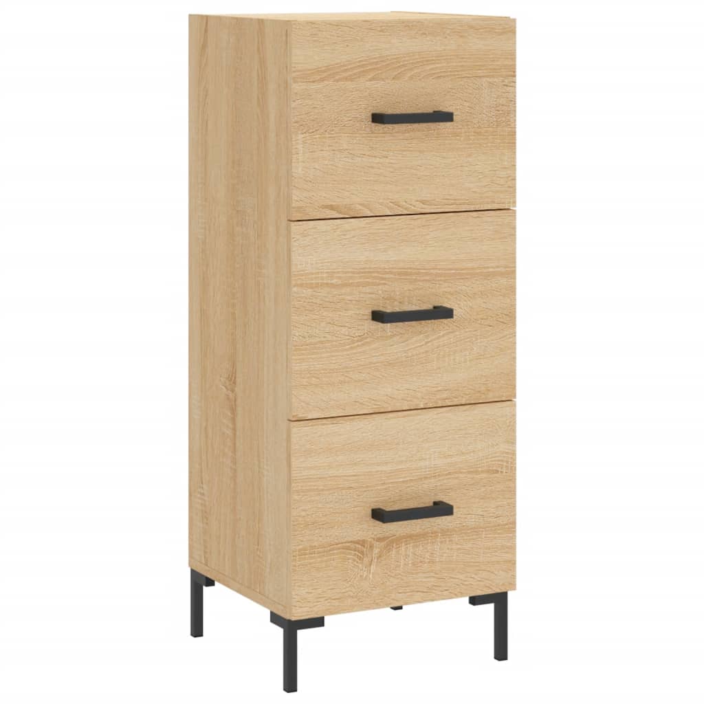 Dulap inalt, stejar sonoma, 34,5x34x180 cm, lemn prelucrat — imaginea 5
