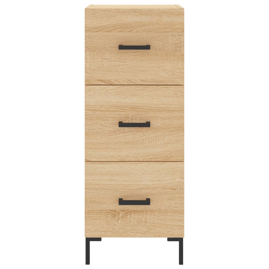 Dulap inalt, stejar sonoma, 34,5x34x180 cm, lemn prelucrat — imaginea 6