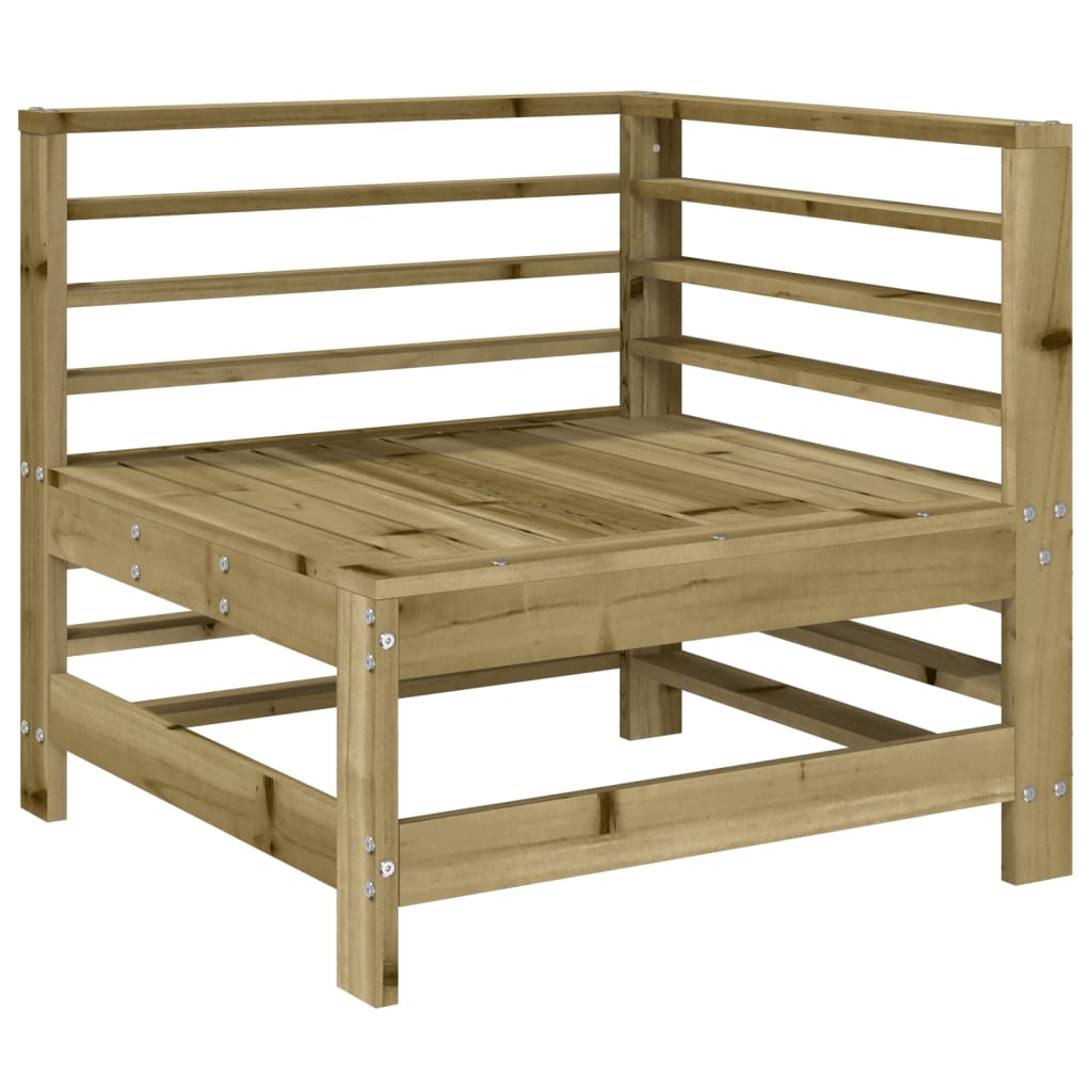 Set mobilier de gradina, 9 piese, lemn de pin tratat — imaginea 3