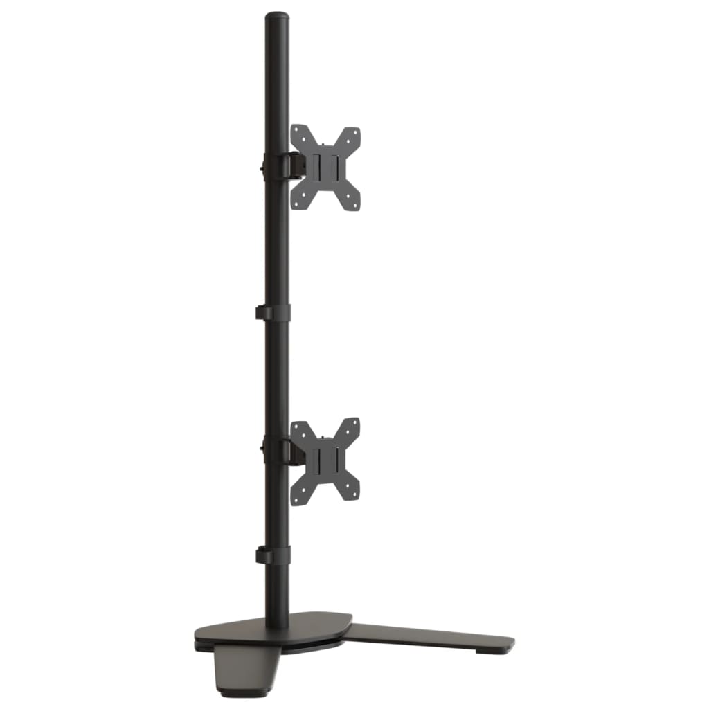 Suport de perete pentru monitor dublu VESA 75/100 mm negru otel