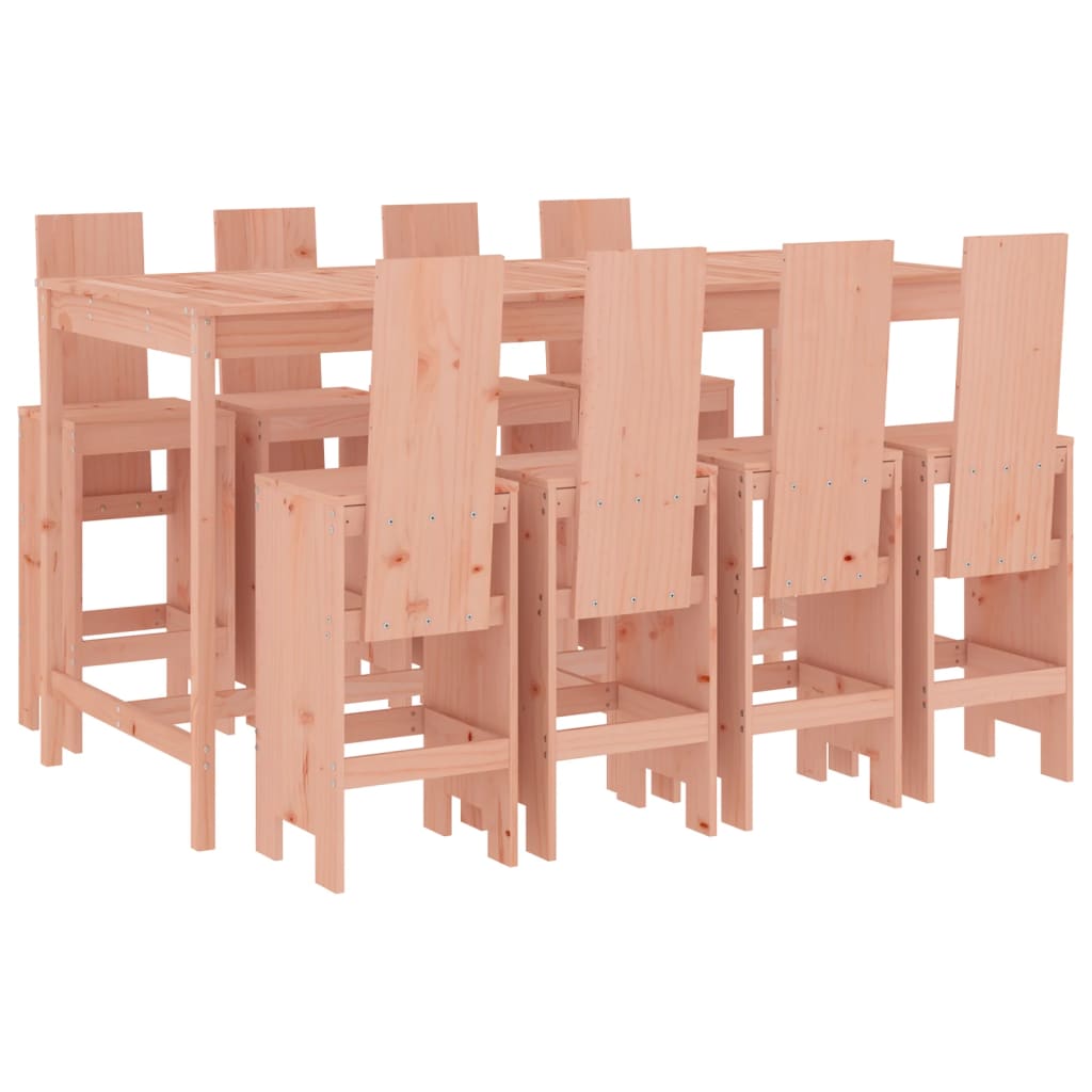 Set bar de gradina, 9 piese, lemn masiv douglas