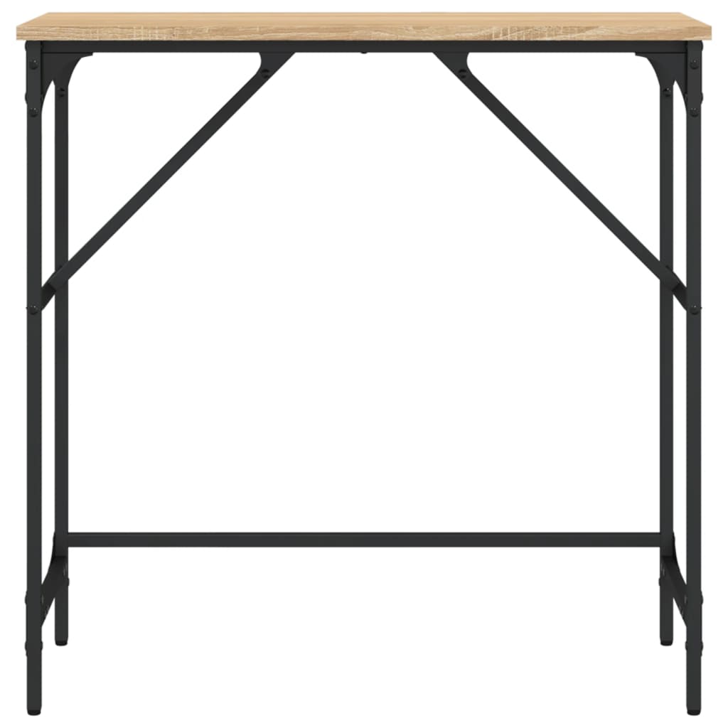 Masa consola, stejar sonoma, 75x32x75 cm, lemn prelucrat — imaginea 4