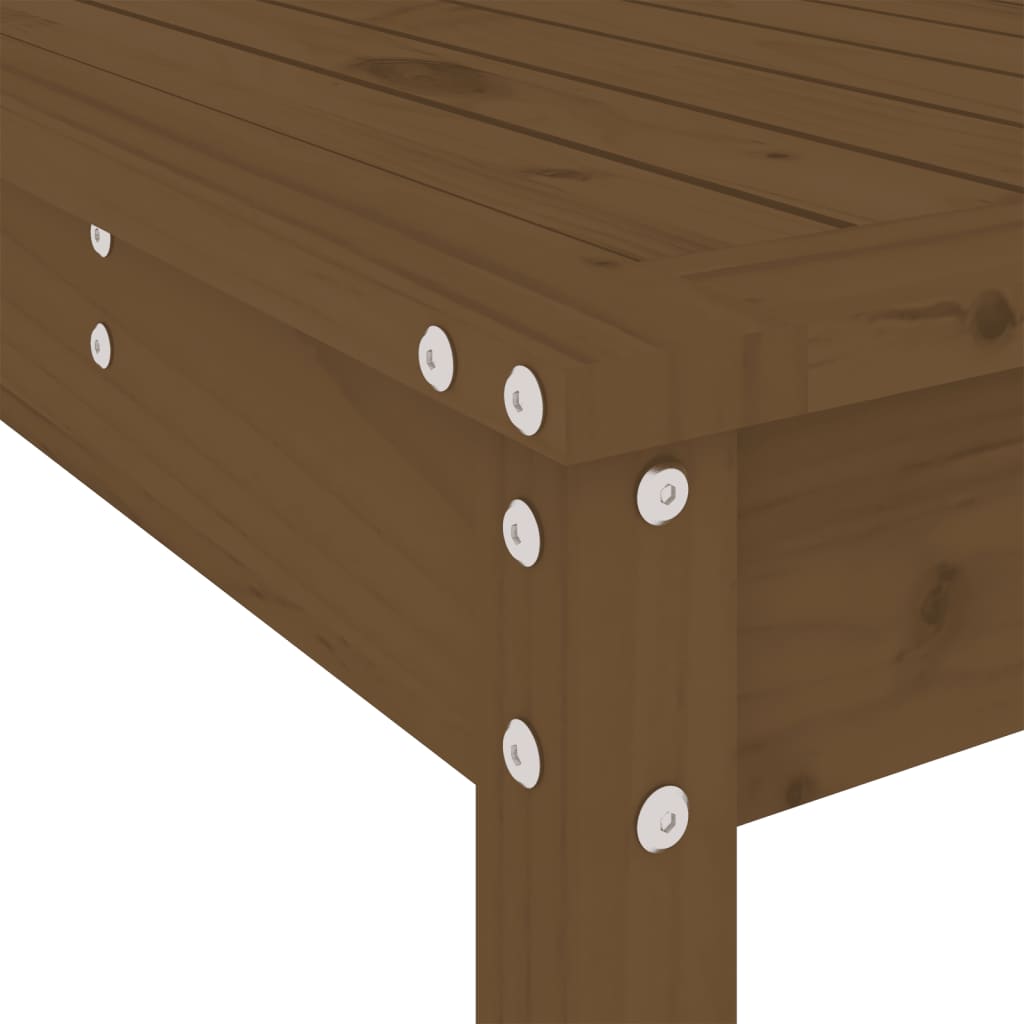 Set mobilier bar de gradina, 5 piese, maro miere lemn masiv pin — imaginea 7