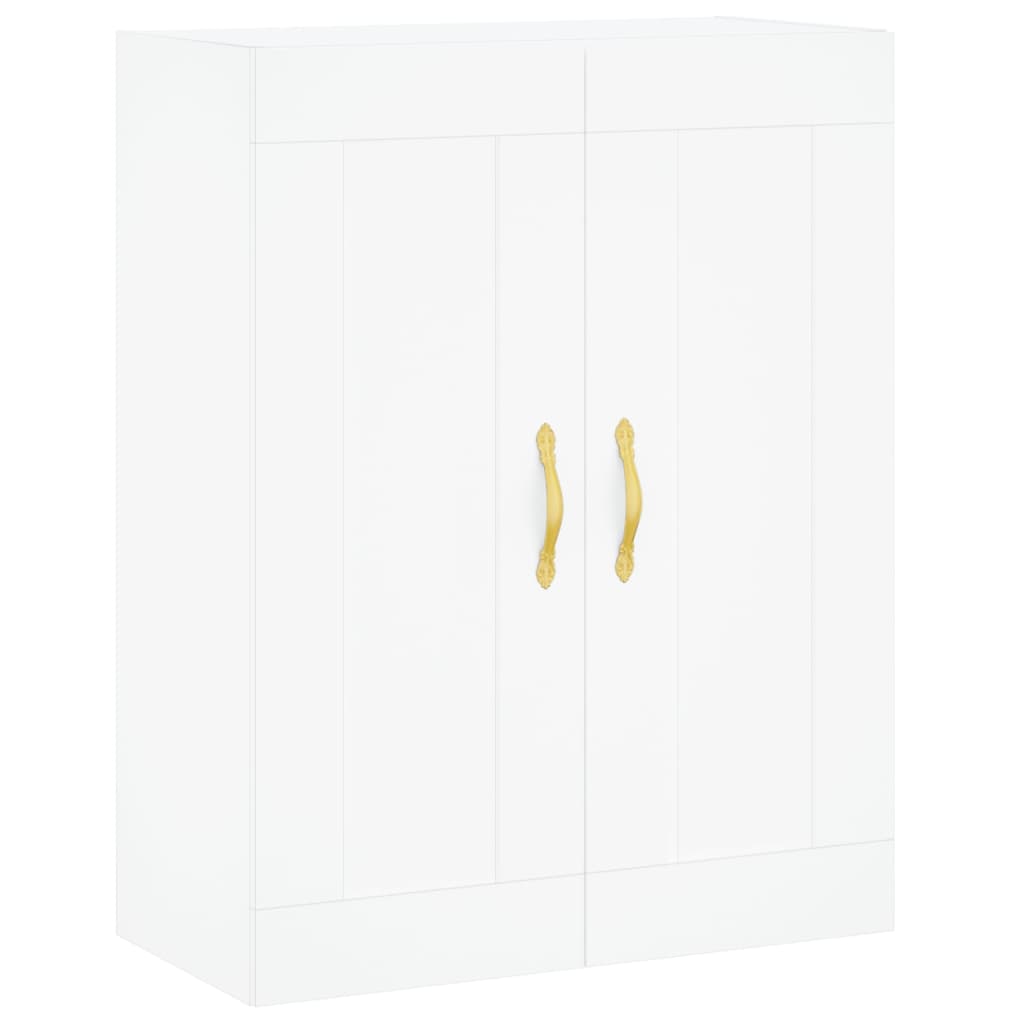 Dulap montat pe perete, alb, 69,5x34x90 cm, lemn prelucrat