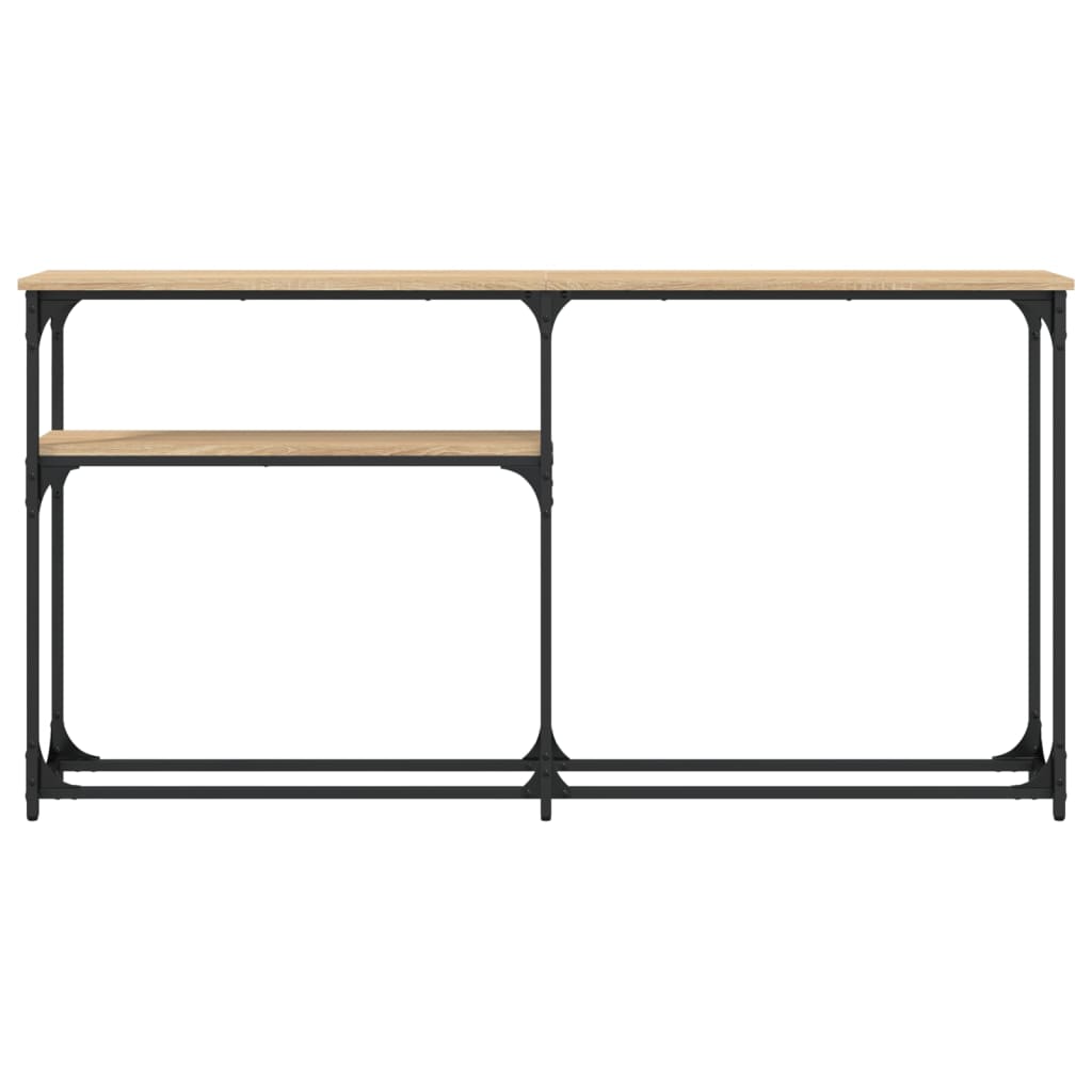 Masuta consola, stejar sonoma, 145x22,5x75 cm, lemn prelucrat — imaginea 4