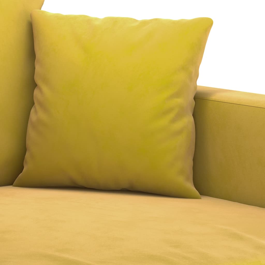 Canapea de o persoana, galben, 60 cm, catifea — imaginea 6