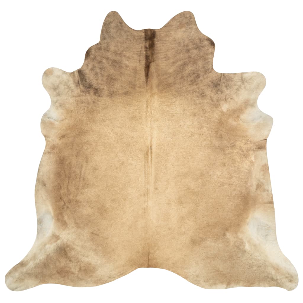 Covor, bej, 180x220 cm, piele naturala de vaca