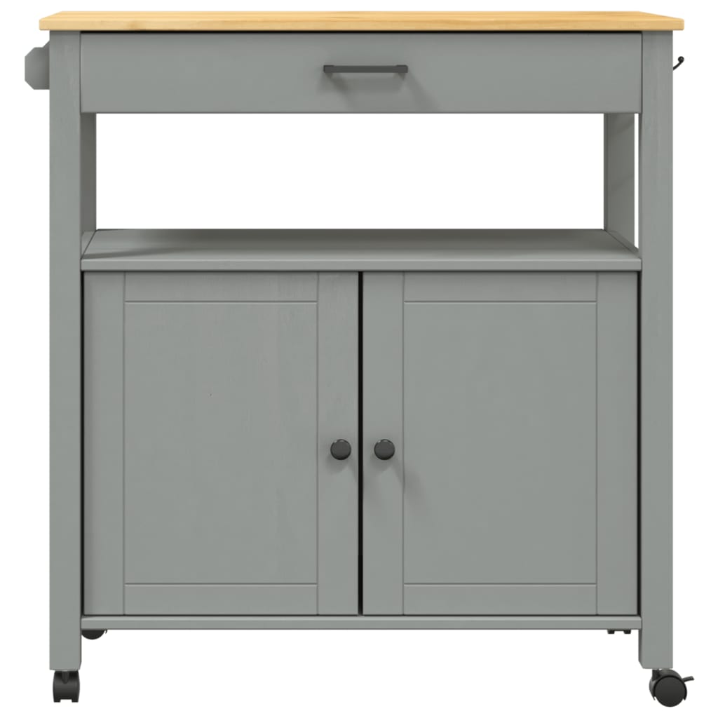 Carucior de bucatarie „MONZA”, 84x40x90 cm, lemn masiv de pin — imaginea 5