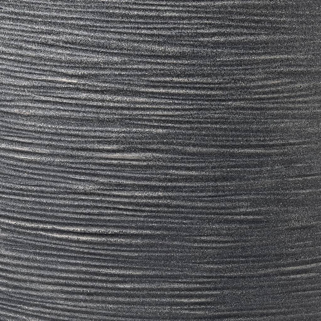 Capi Vas elegant de inaltime redusa Waste Rib, gri, 34x46 cm — imaginea 3