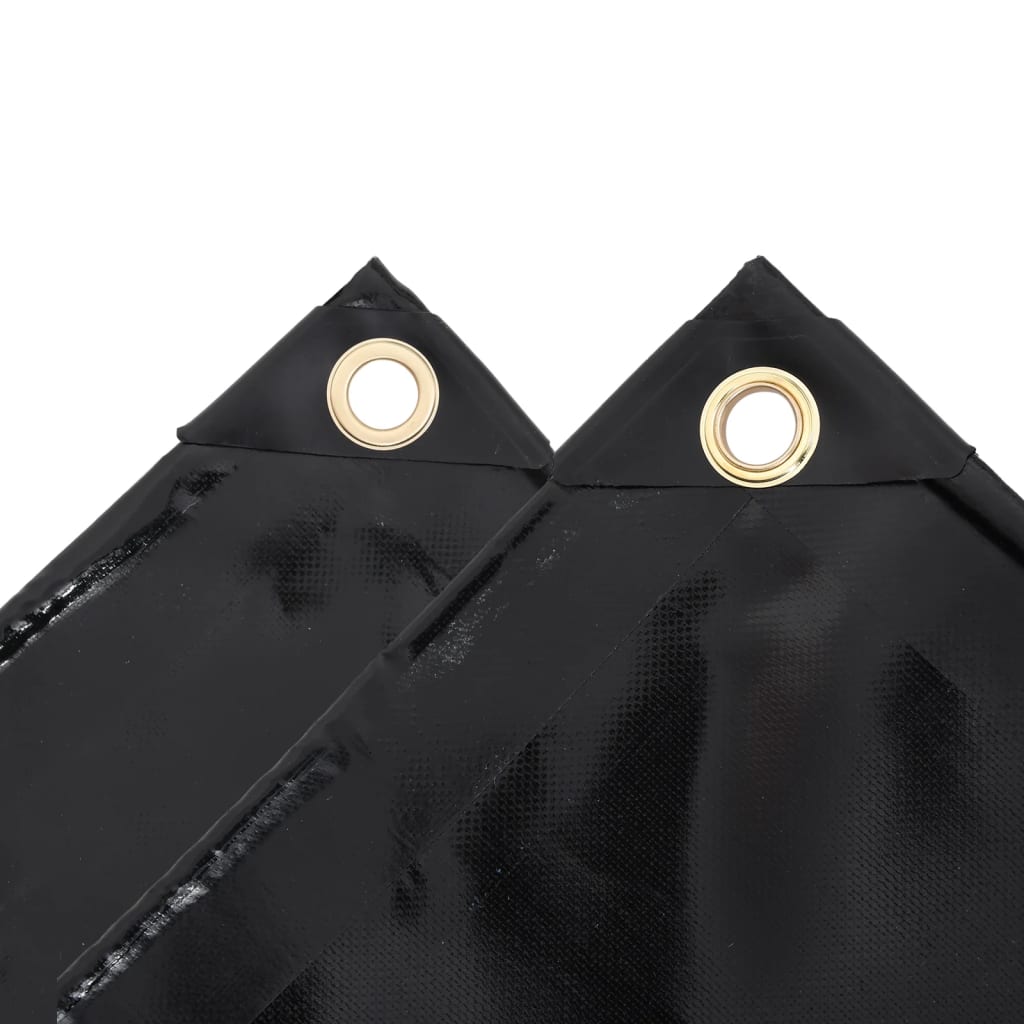 Prelata, negru, 1,5x6 m, 650 g/m² — imaginea 3