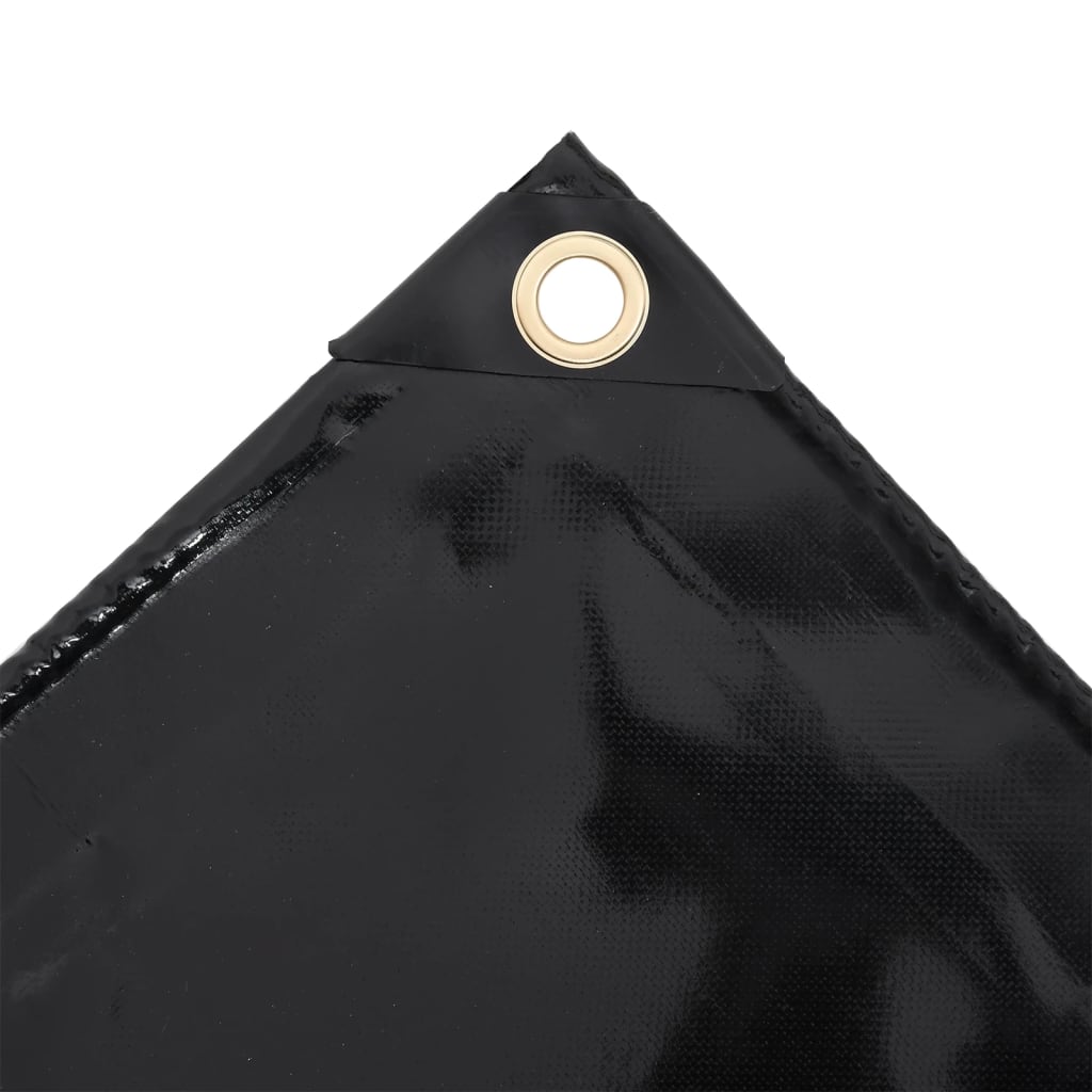 Prelata, negru, 1,5x6 m, 650 g/m² — imaginea 4
