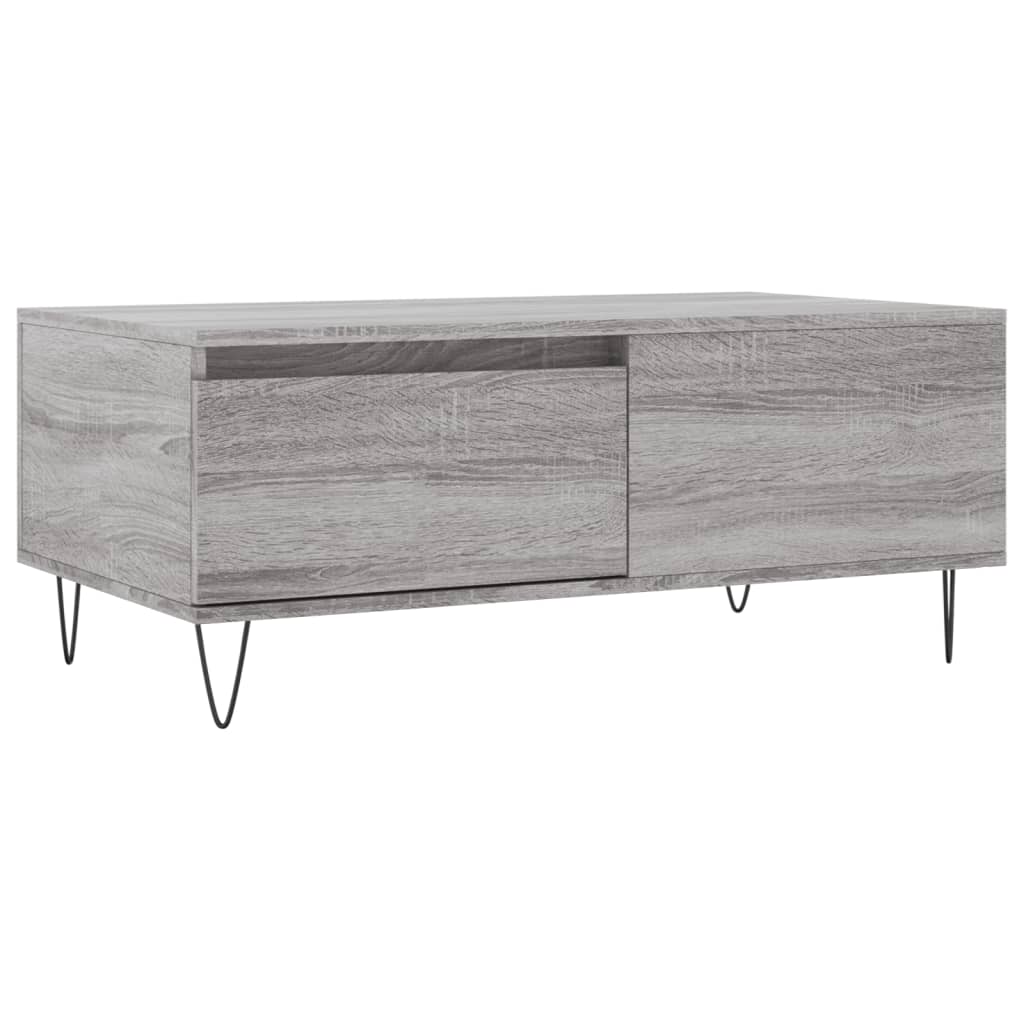 Masuta de cafea, gri sonoma, 90x50x36,5 cm, lemn prelucrat