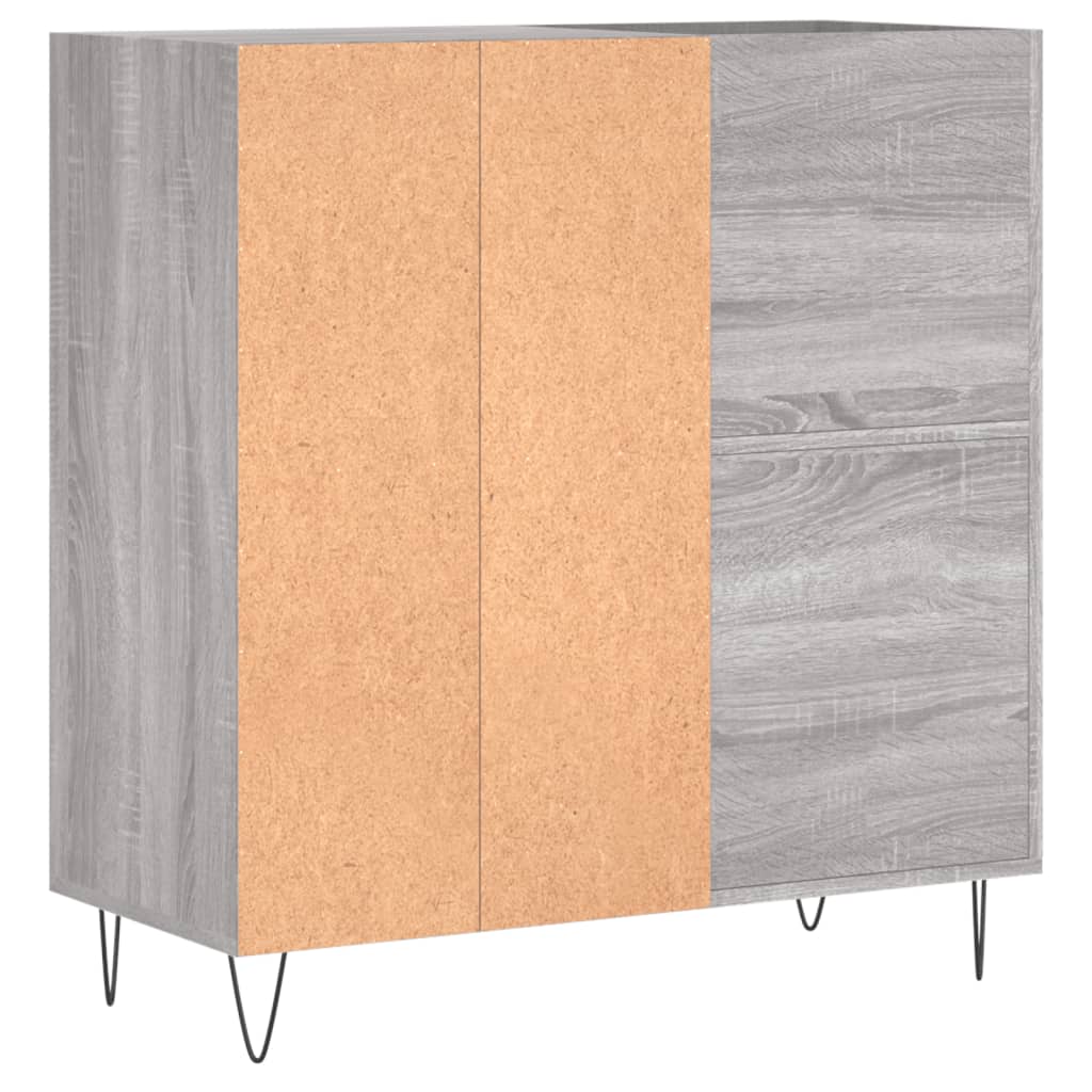 Dulap pentru discuri gri sonoma 84,5x38x89 cm lemn compozit — imaginea 6