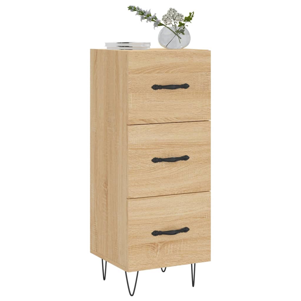 Servanta, stejar sonoma, 34,5x34x90 cm, lemn compozit — imaginea 3