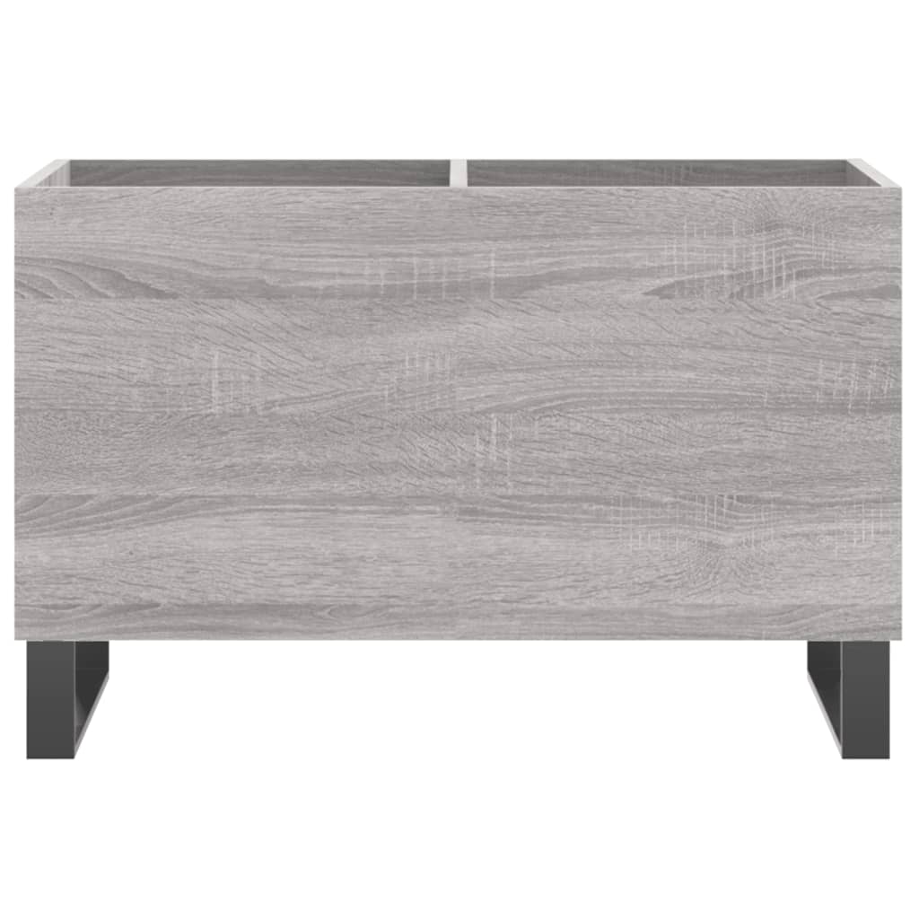 Dulap pentru discuri gri sonoma 74,5x38x48 cm lemn prelucrat — imaginea 4