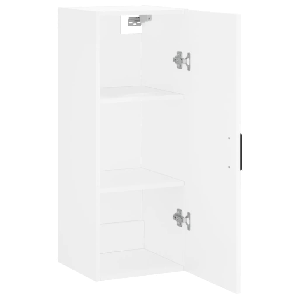 Dulap montat pe perete, alb, 34,5x34x90 cm — imaginea 6