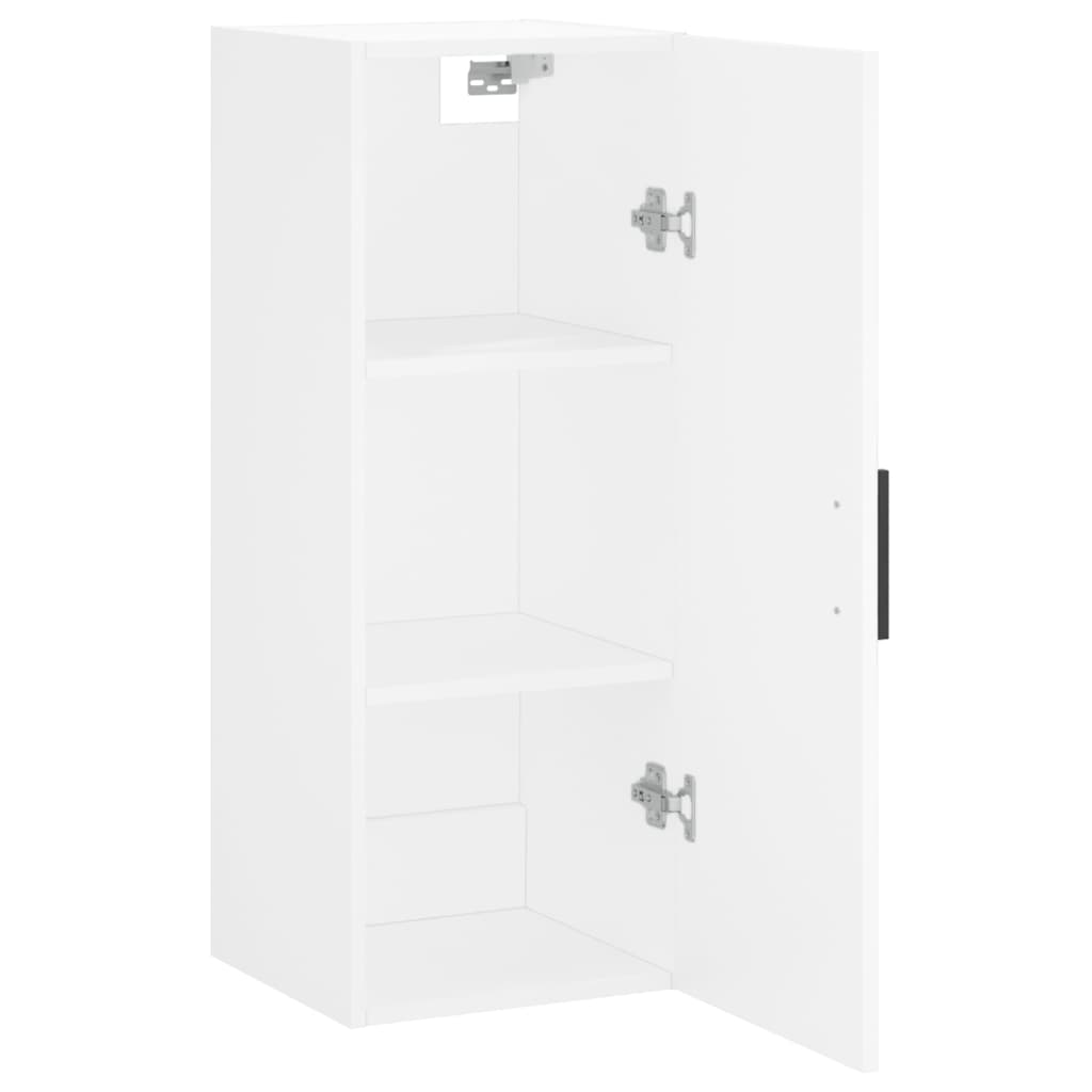 Dulap montat pe perete, alb, 34,5x34x90 cm — imaginea 6