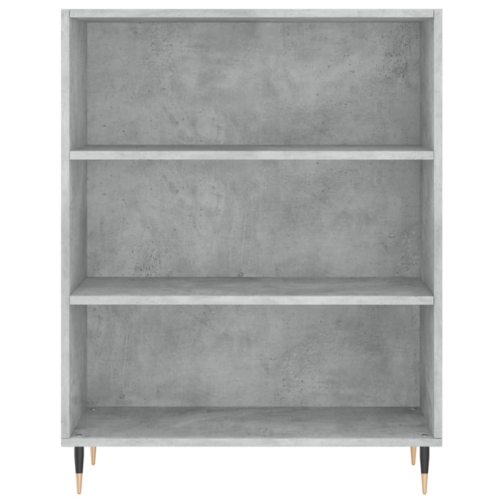 Dulap inalt, gri beton, 69,5x32,5x180 cm, lemn compozit — imaginea 5