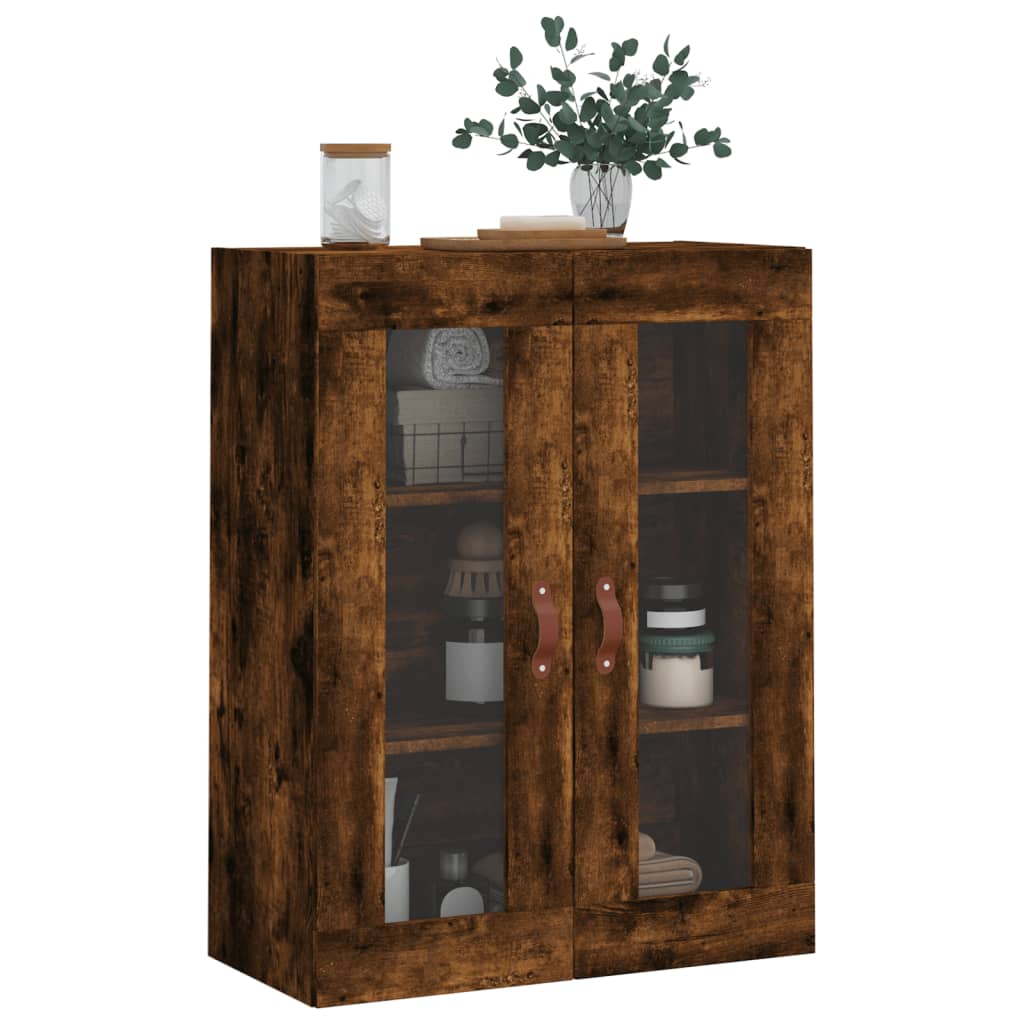 Dulap montat pe perete, stejar fumuriu, 69,5x34x90 cm — imaginea 4