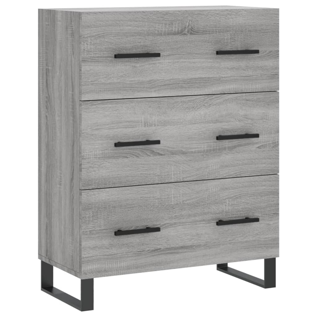 Servanta, gri sonoma, 69,5x34x90 cm, lemn compozit
