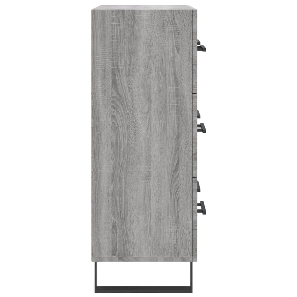 Servanta, gri sonoma, 69,5x34x90 cm, lemn compozit — imaginea 7
