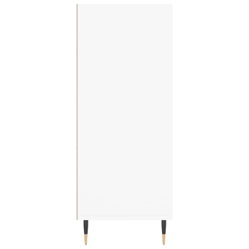 Dulap inalt, alb, 57x35x90 cm, lemn compozit — imaginea 5