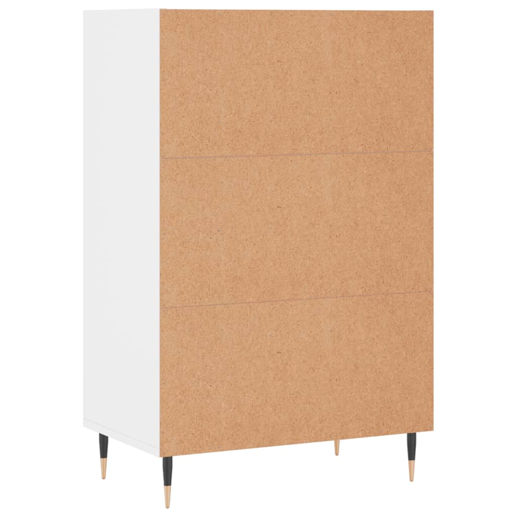 Dulap inalt, alb, 57x35x90 cm, lemn compozit — imaginea 6